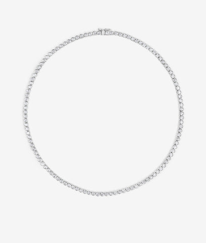 Bezel Tennis Necklace