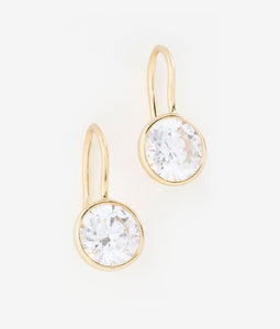Bezel Drop Earring