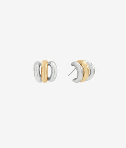 Triple Two Toned Hoop