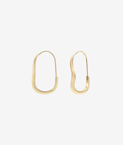 Mia Wave Hoop Earring